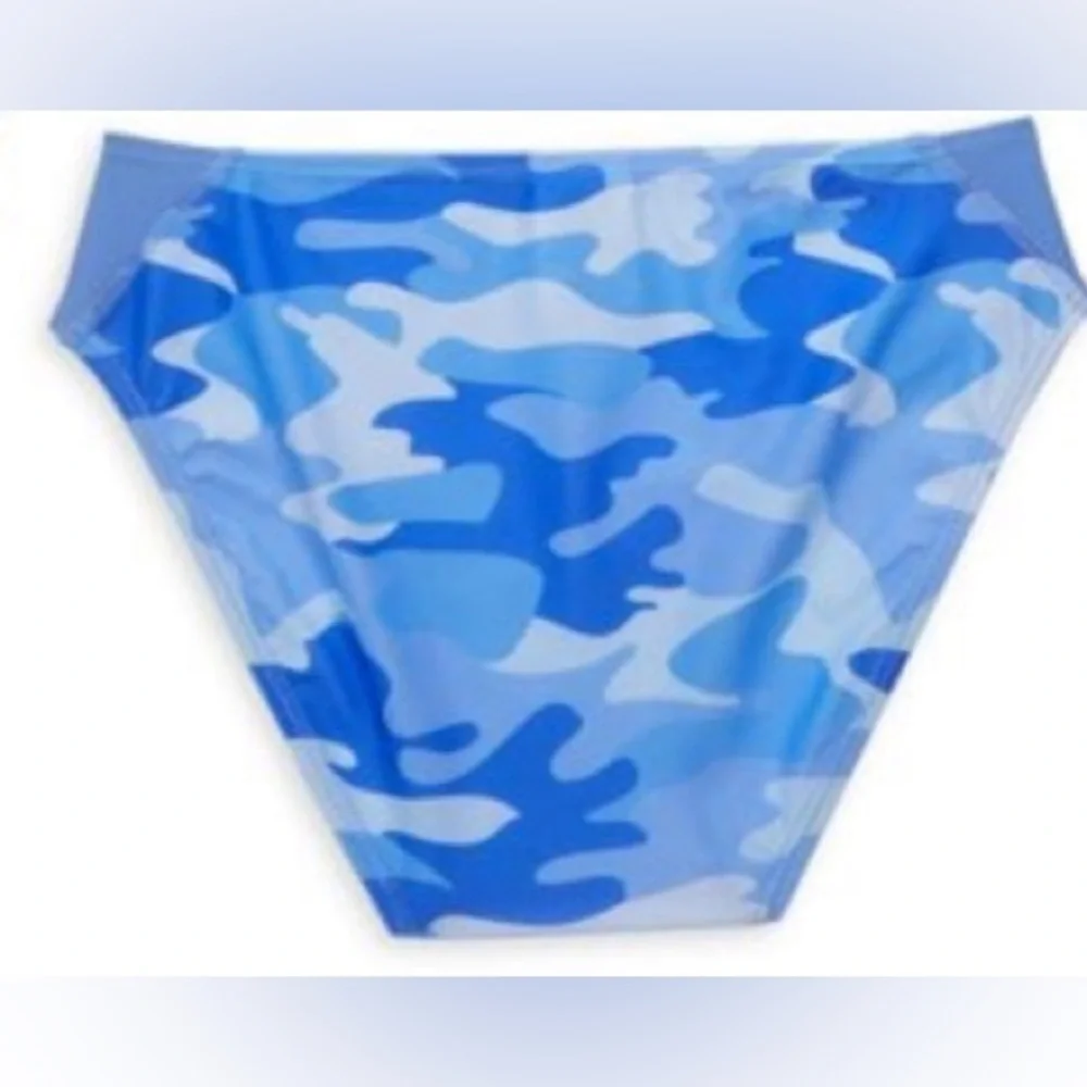 C&C California Girl’s Blue Camouflage Bikini Bottoms Size 14/16